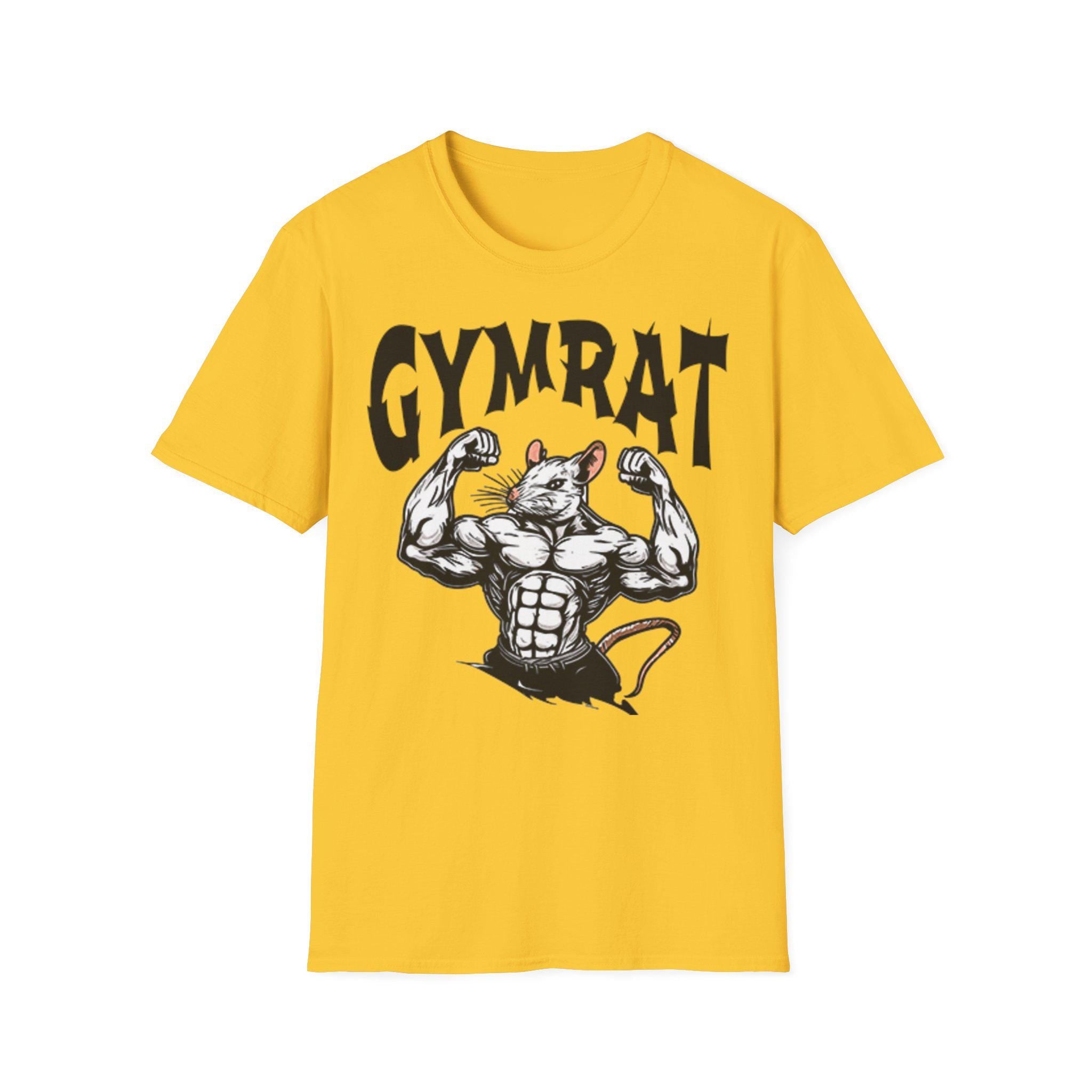 Gym Rat T-Shirt - Best Gym Shirt for Workout Motivation, Unisex Tee for Gym Lovers, Brain Gym Apparel, Fitness Gift, Funny Gym Meme Top, Gym