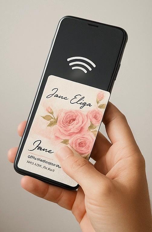 Custom NFC Smart Business Card: Tap to Share Contact Info