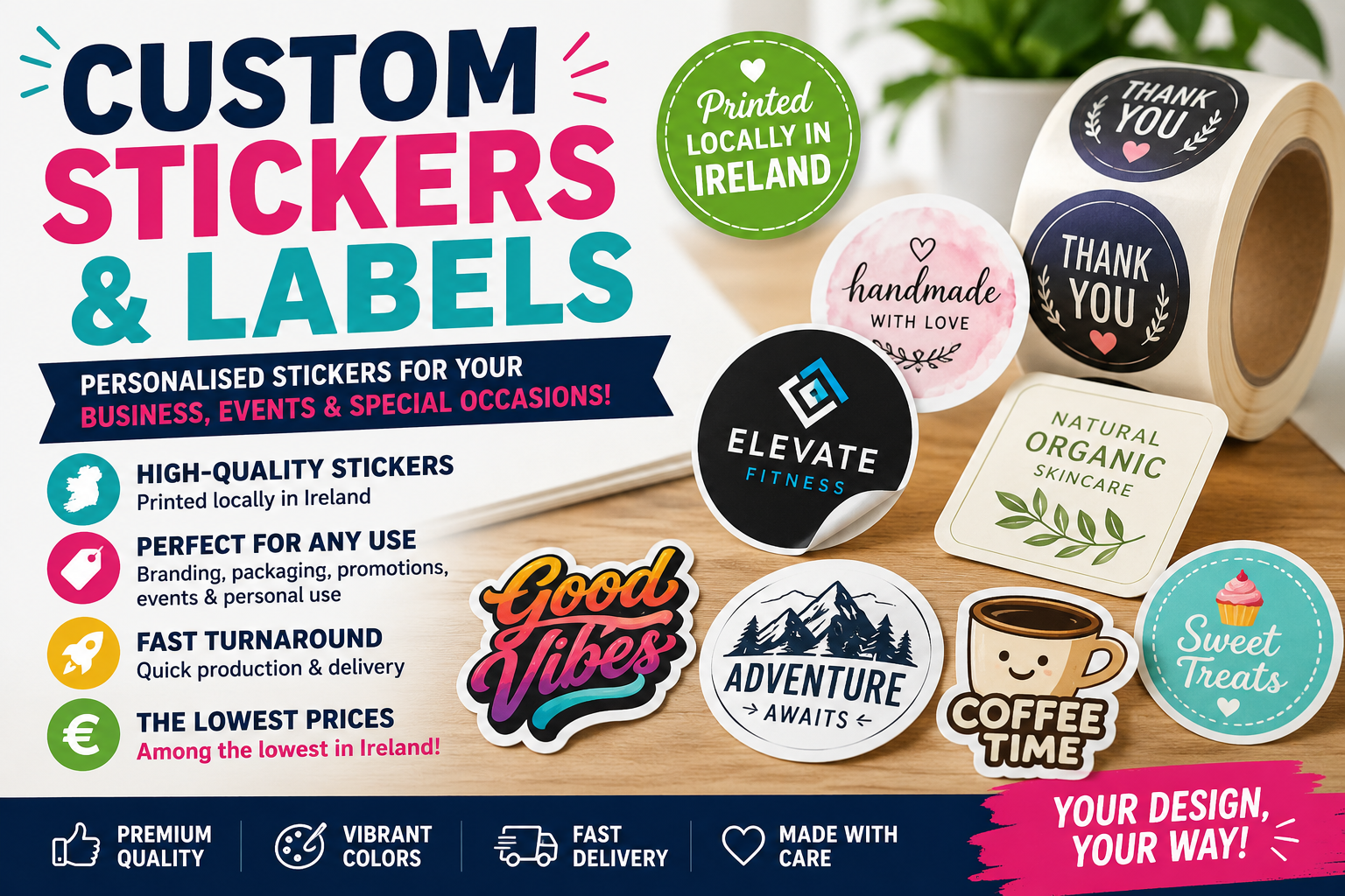 Personalised stickers for your business, events & special occasions