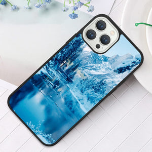 Winter Mountain iPhone & Samsung Case: Personalized TPU Rubber Protection