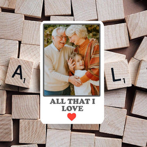 Personalized Photo Wallet Card: PVC Anniversary Keepsake Gift