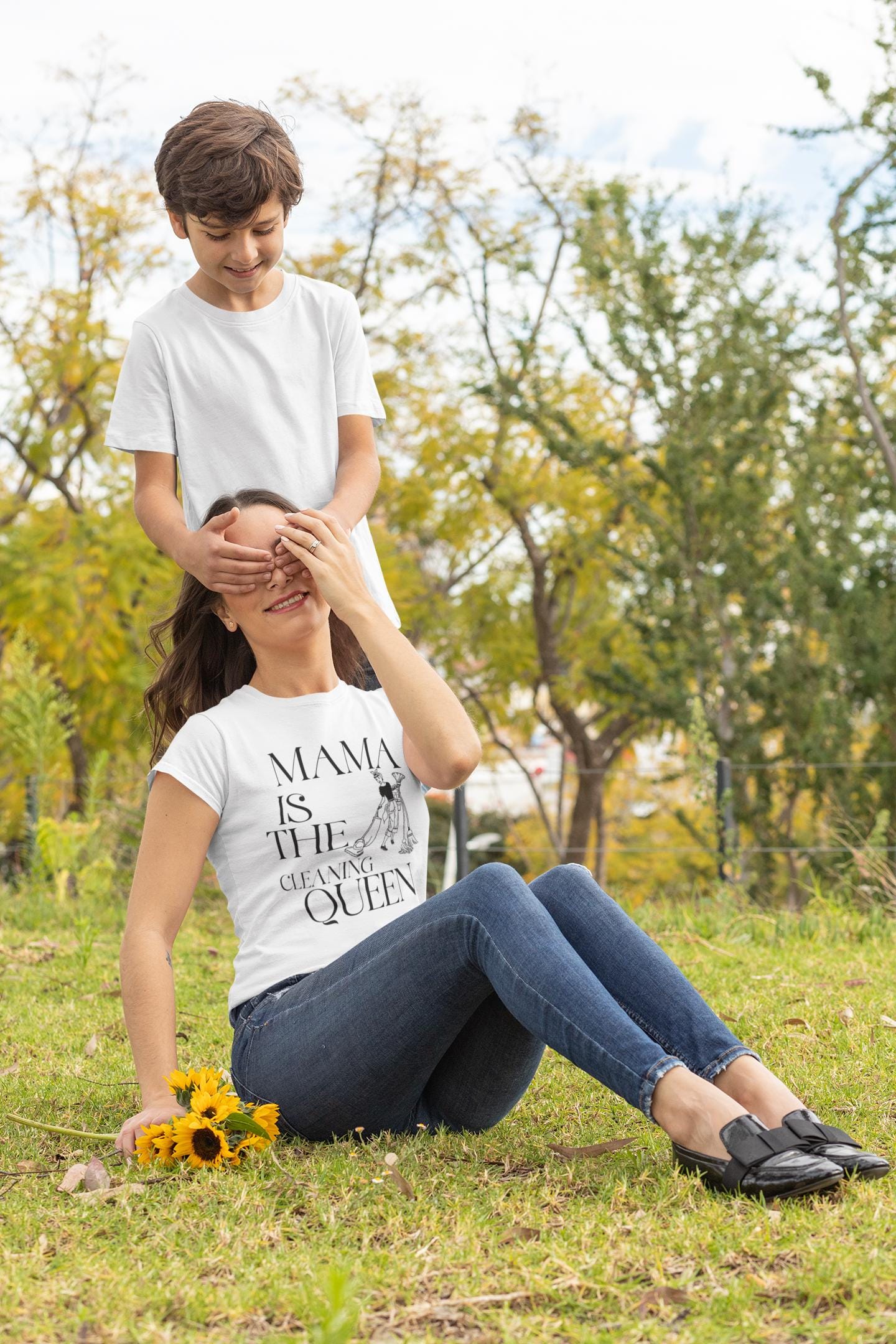 Cleaning Queen T-Shirt: Mama's Birthday Gift, Softstyle Cotton Tee