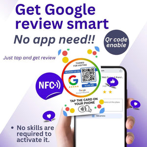 Google Review Tap Card: Instant Customer Reviews - Scan or Tap