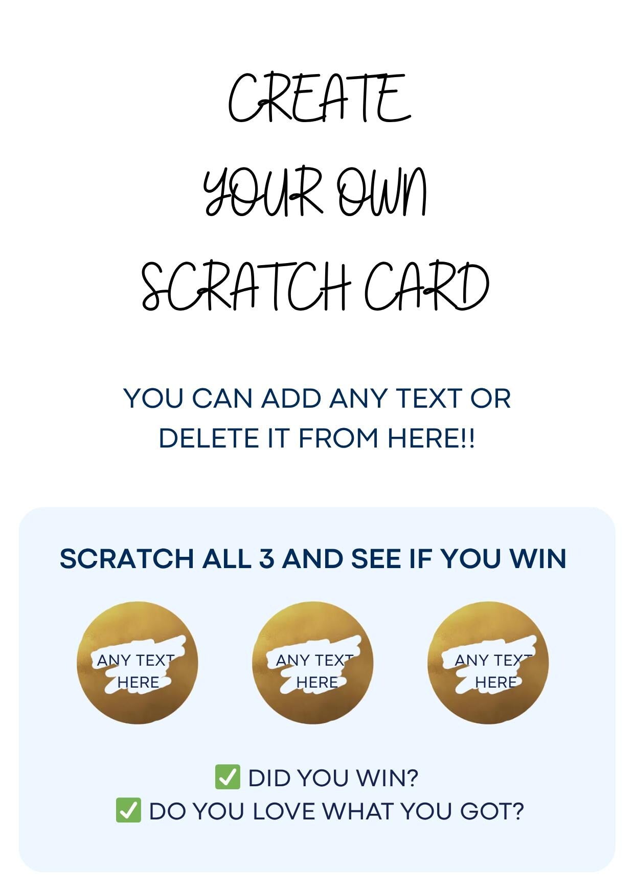 Create your own scratch card Custom Birthday Scratch Card – Personalised  scratch and reveal card Fun Birthday Present , scratch and reveal