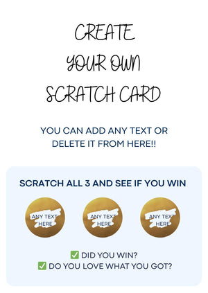 Create your own scratch card Custom Birthday Scratch Card – Personalised  scratch and reveal card Fun Birthday Present , scratch and reveal