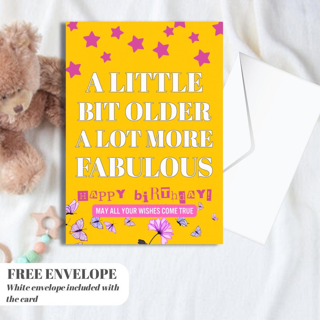 Funny Birthday Cards for Women, Birthday Cards for Women Friend, Funny Birthday Cards
