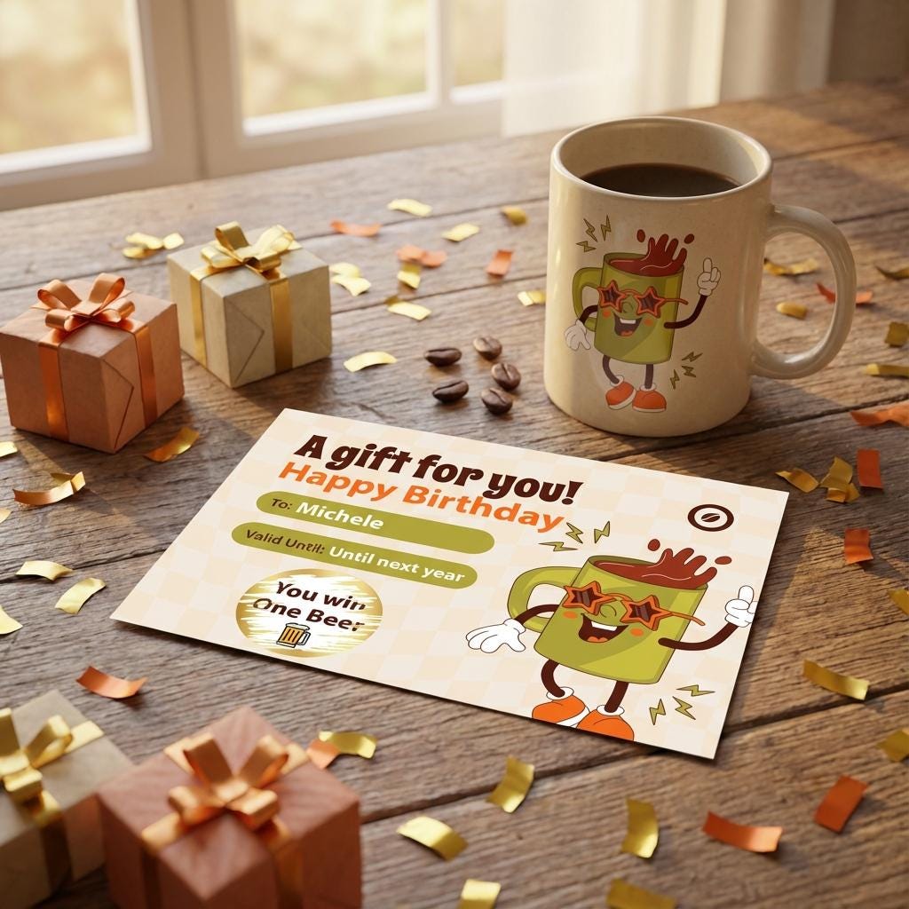 Custom Birthday Scratch Card – Personalised Surprise Reveal Gift for Him or Her | Unique Fun Birthday Present