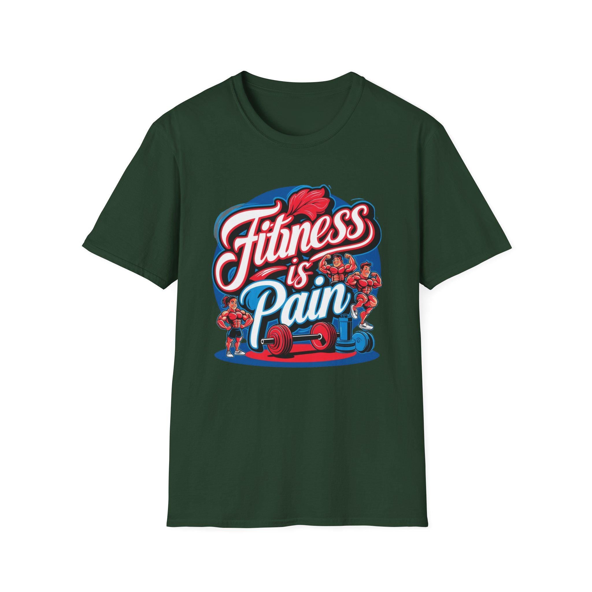 Motivational Gym T-Shirt Fitness is Pain, Progress is Power