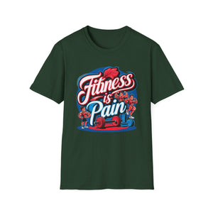 Motivational Gym T-Shirt Fitness is Pain, Progress is Power
