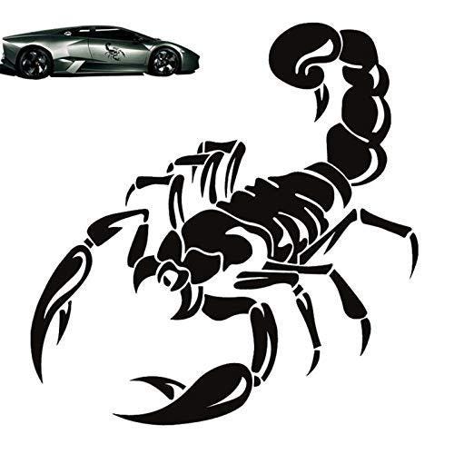 Car Decals Scorpion Totem Decals Car Stickers Car Styling Vinyl Decal Sticker for Cars Decoration cute car decals Black, white, orange