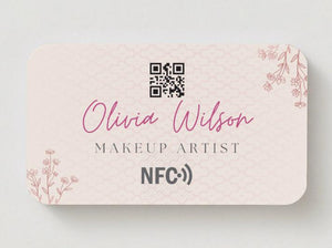 NFC Digital Business Card: Elegant Contactless Card for Beauty Professionals