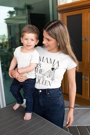 Cleaning Queen T-Shirt: Mama's Birthday Gift, Softstyle Cotton Tee