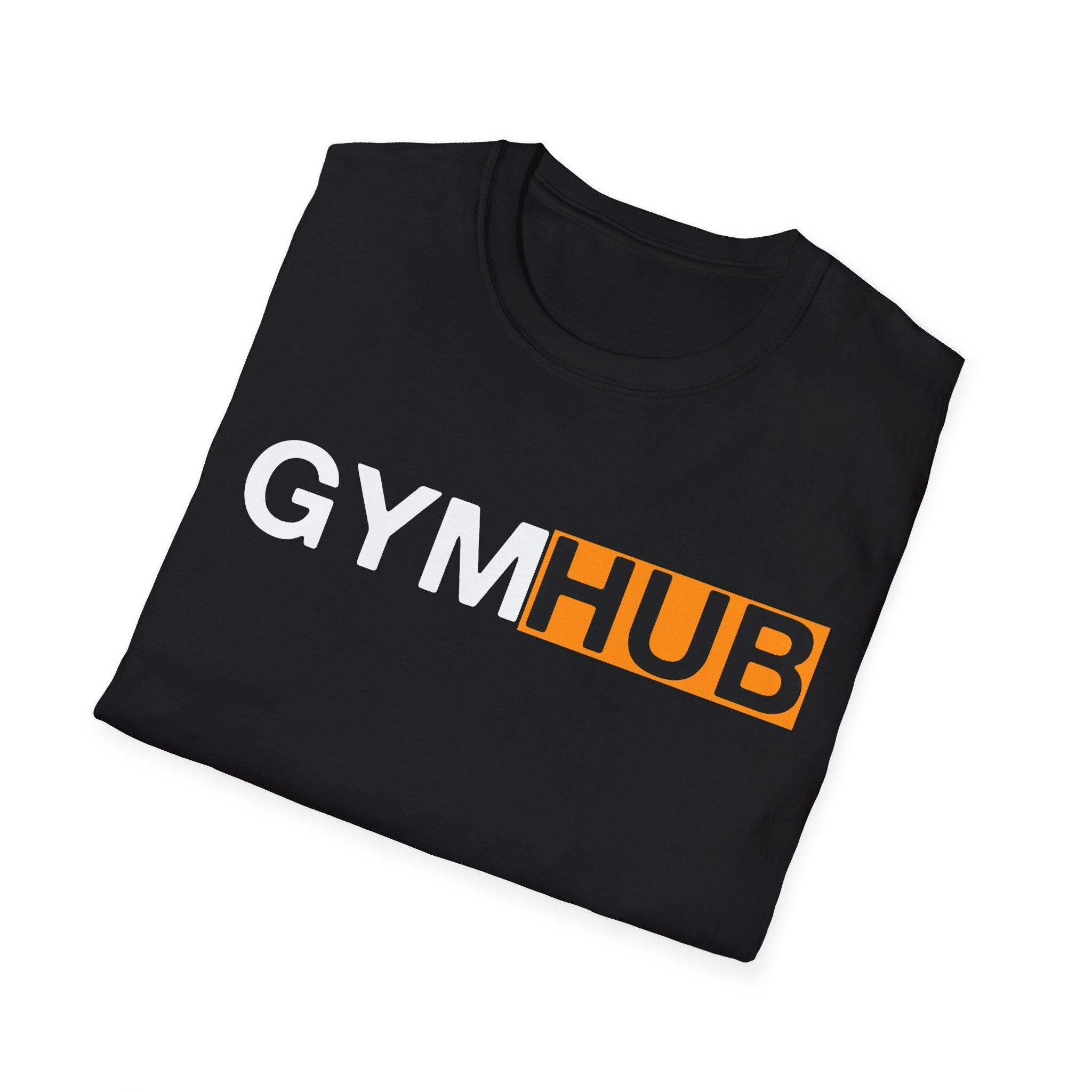 Funny Gym Hub Unisex T-Shirt, Gym Lovers Workout Jersey, Motivation Gift for Gym Freaks, Training Tee for Boyfriend Girlfriend, Creative