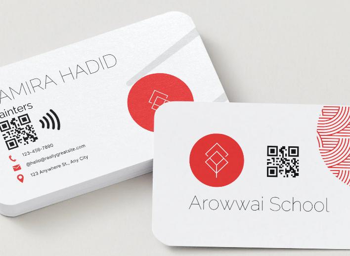 NFC Business Card for Painters: Contactless Digital Tap Card, Custom QR Code