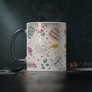 Stay positive | mug heat change - Motivational Mug, Law of attraction, Manifest, Affirmation, Positivity gift, Mindset, Motivational Mug.