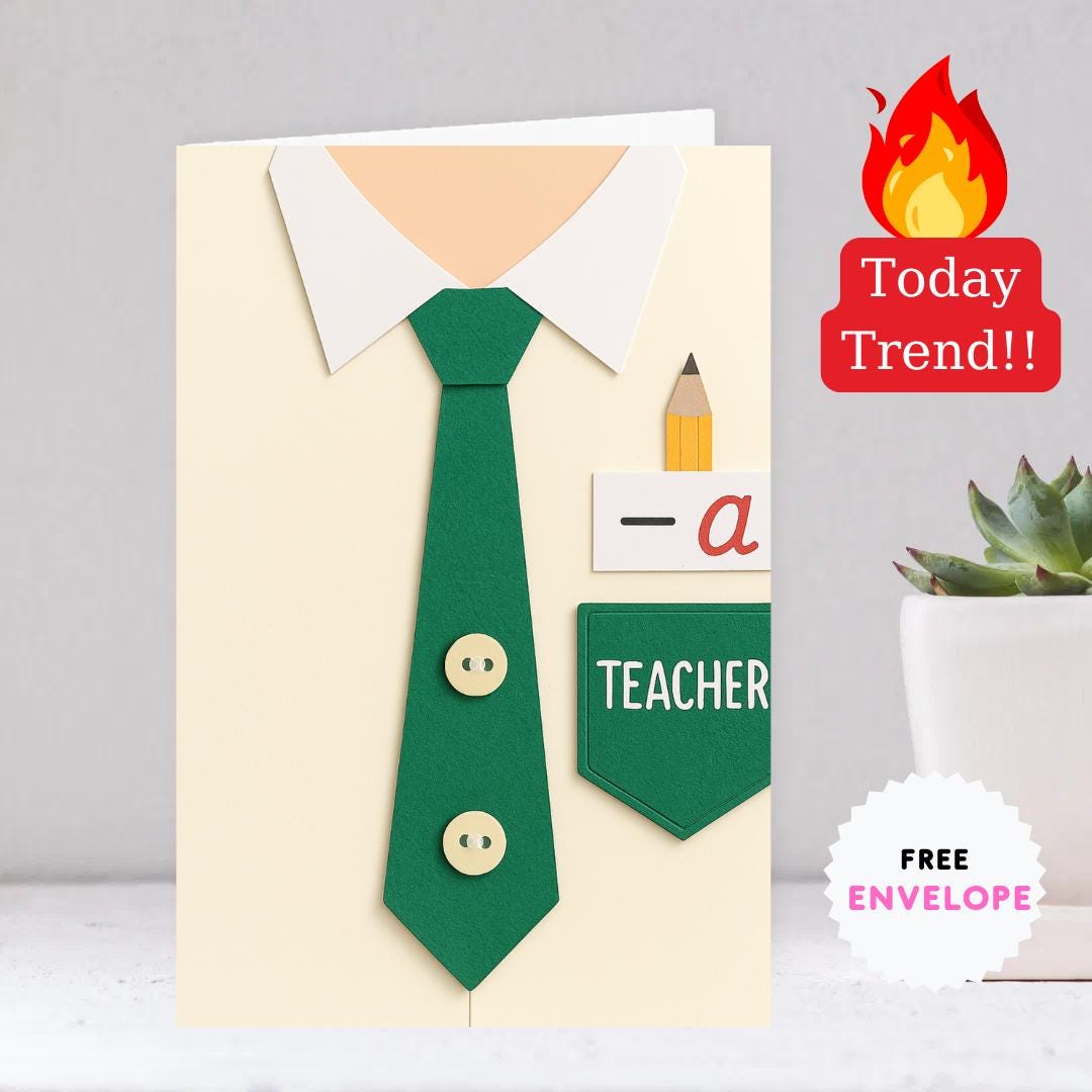 Teacher Greeting Card | Teacher Gifts Christmas | Teacher Thank You Card | Cute Teacher Gift | Teacher Christmas Gift Idea