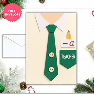 Teacher Greeting Card | Teacher Gifts Christmas | Teacher Thank You Card | Cute Teacher Gift | Teacher Christmas Gift Idea