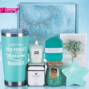 Birthday Pamper Gifts for Women, Unique Self Care Package Relaxation Spa Bath Set for Her, Wellbeing Get Well Soon Gifts for Women