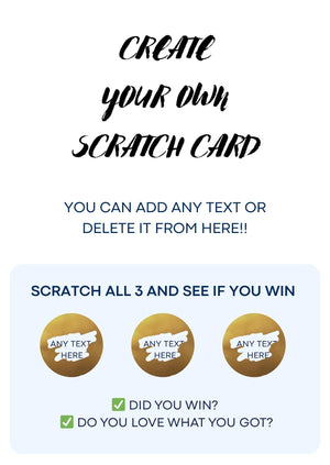Create your own scratch card Custom Birthday Scratch Card – Personalised  scratch and reveal card Fun Birthday Present , scratch and reveal