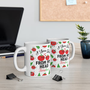 I love you, from my heads , tomatoes,Celebrate Your Love,with These Adorable,Valentine's Day,Ceramic Mugs | The Perfect Gift for Him and Her