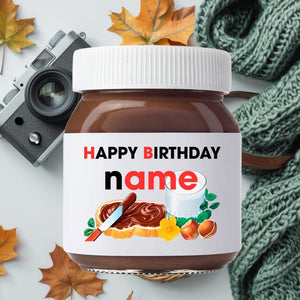 Personalized Chocolate Spread High-Quality Waterproof Label Vinyl Sticker Wedding Valentines Birthday Anniversary Custom Nutella Favors Gift