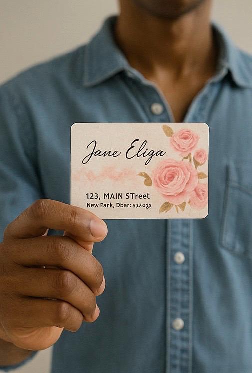Custom NFC Smart Business Card: Tap to Share Contact Info