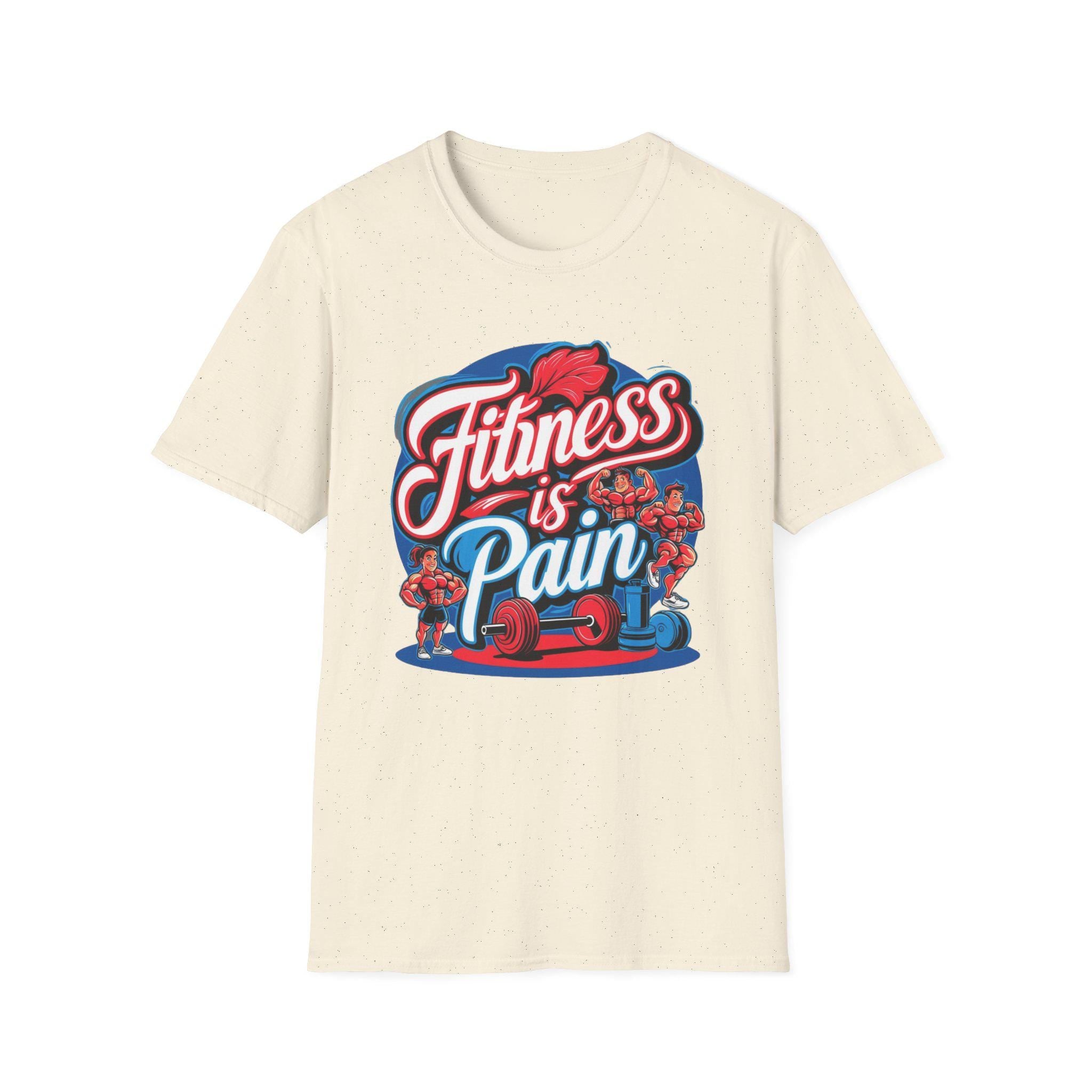 Motivational Gym T-Shirt Fitness is Pain, Progress is Power