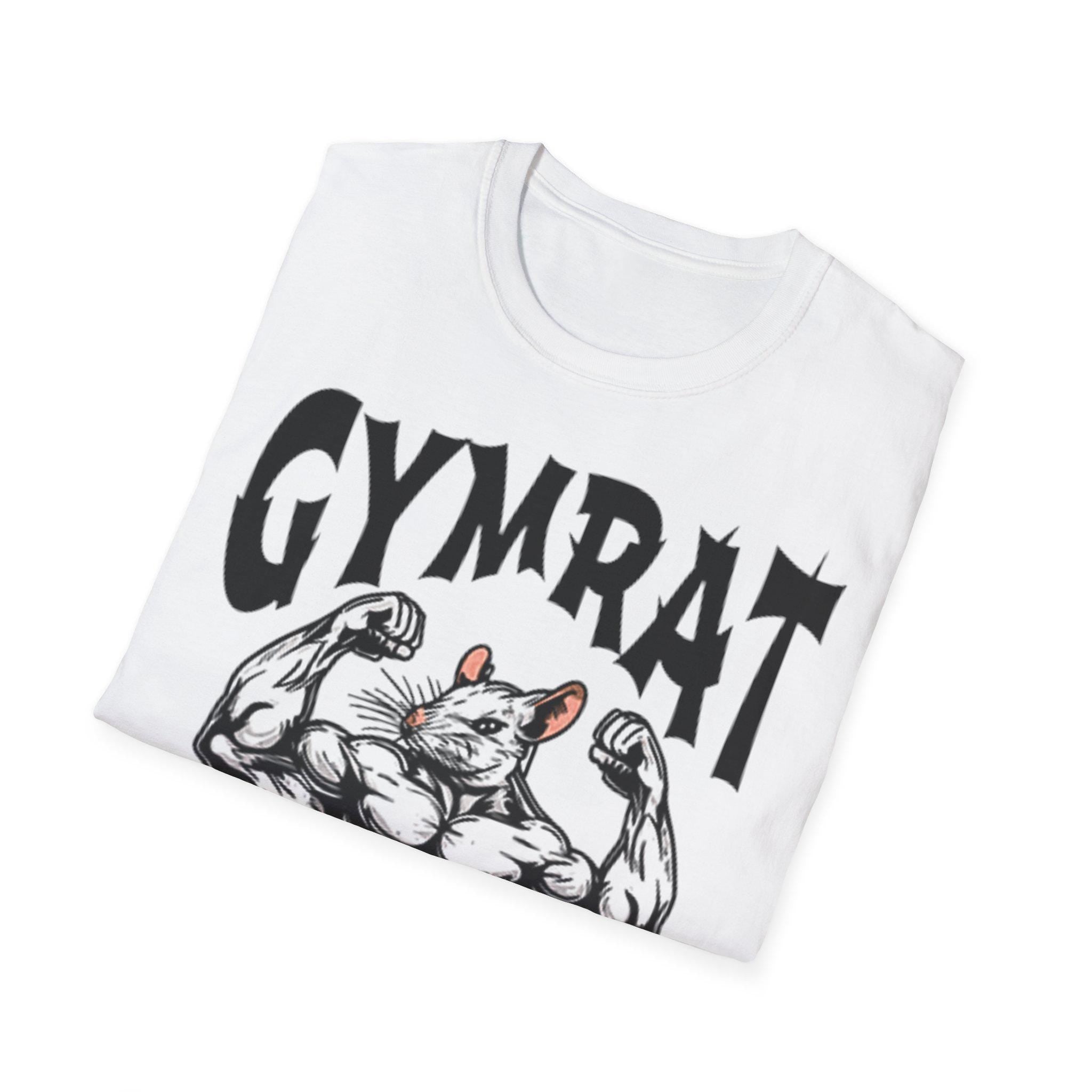 Gym Rat T-Shirt - Best Gym Shirt for Workout Motivation, Unisex Tee for Gym Lovers, Brain Gym Apparel, Fitness Gift, Funny Gym Meme Top, Gym