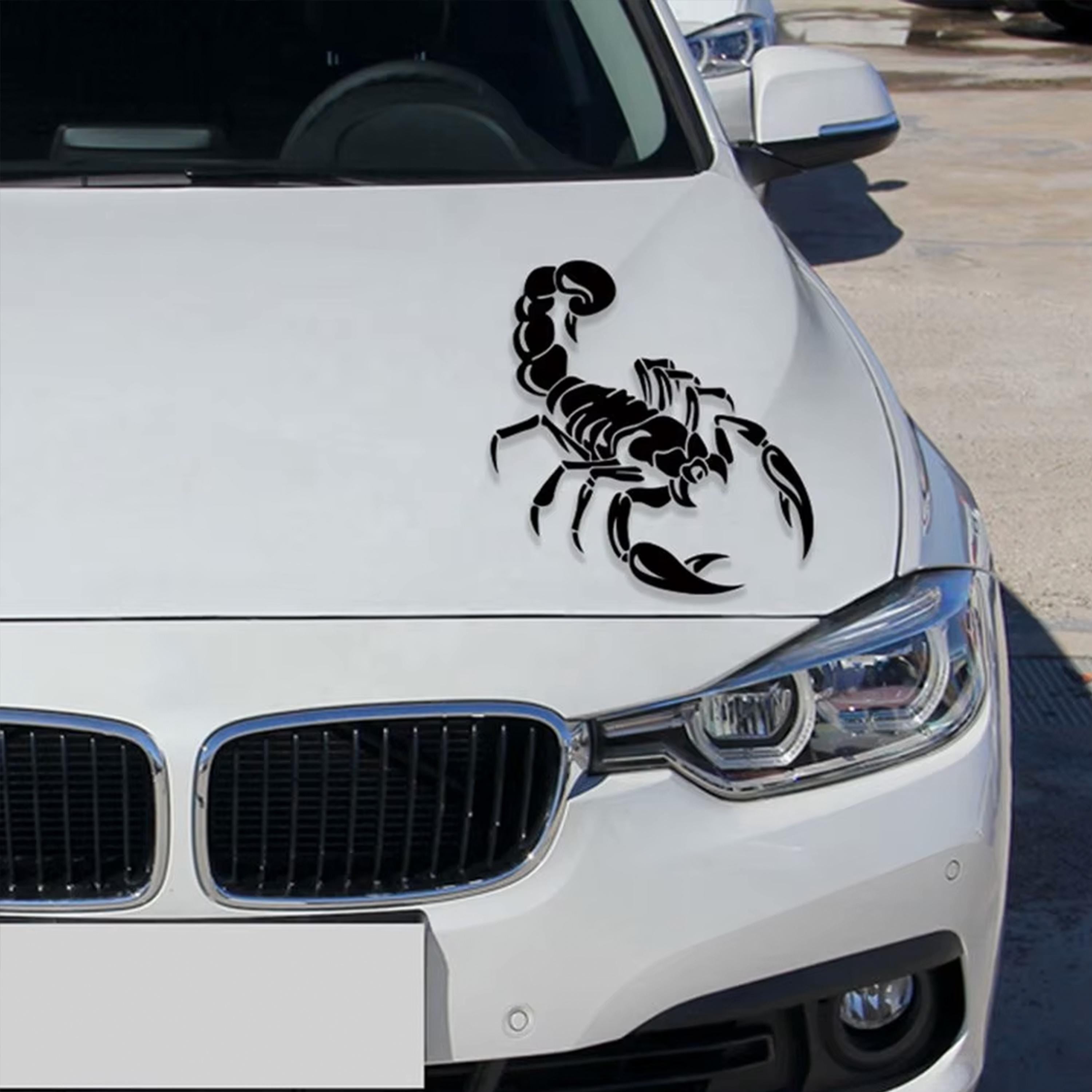 Car Decals Scorpion Totem Decals Car Stickers Car Styling Vinyl Decal Sticker for Cars Decoration cute car decals Black, white, orange