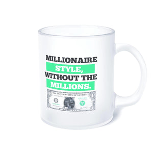 Millionaire Style, Without the Millions - Elegant Frosted Glass Mug