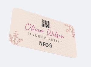 NFC Digital Business Card: Elegant Contactless Card for Beauty Professionals